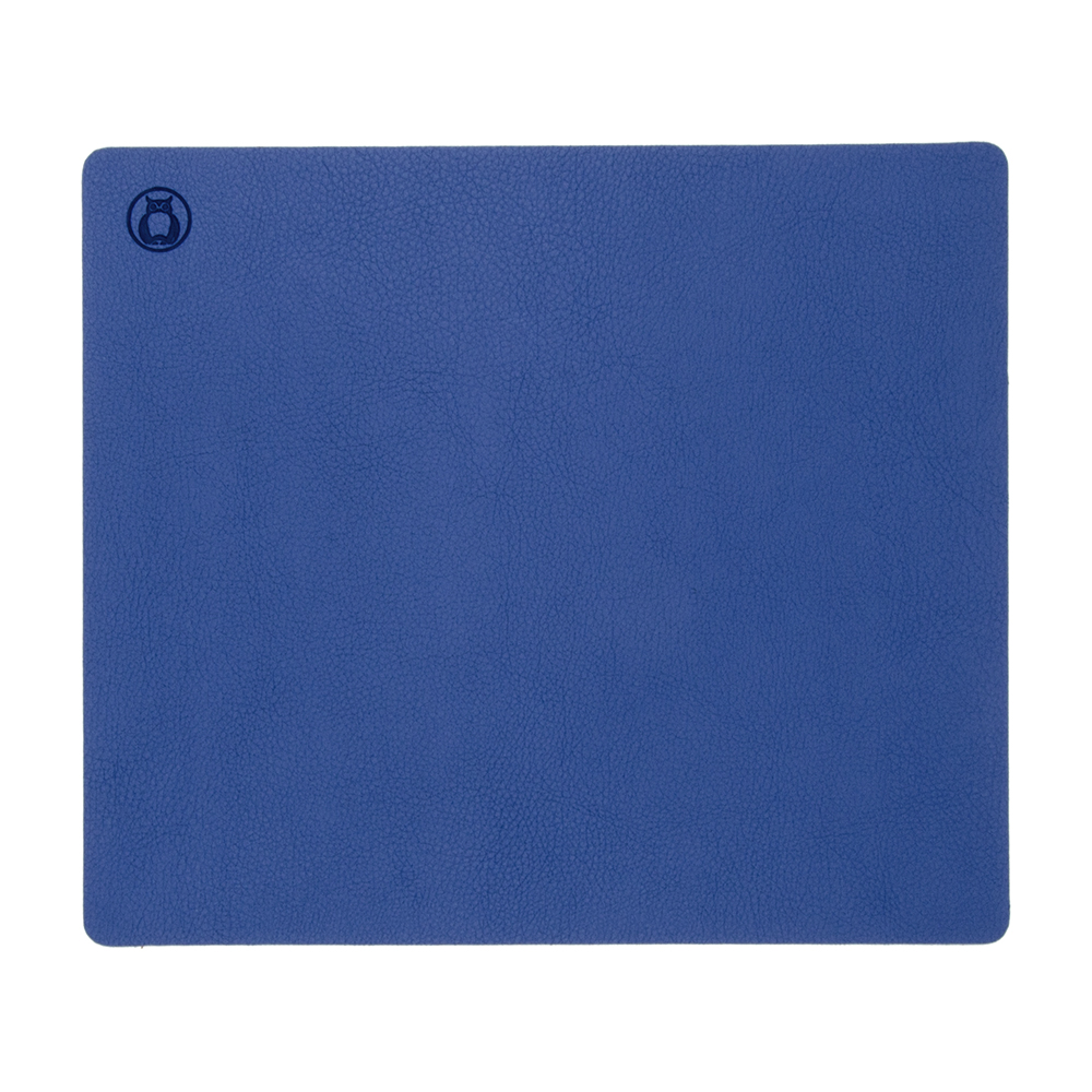 Mousepad Flexi M  din piele  cu doua fete  pentru protectie birou  UNIKA  albastru/gri